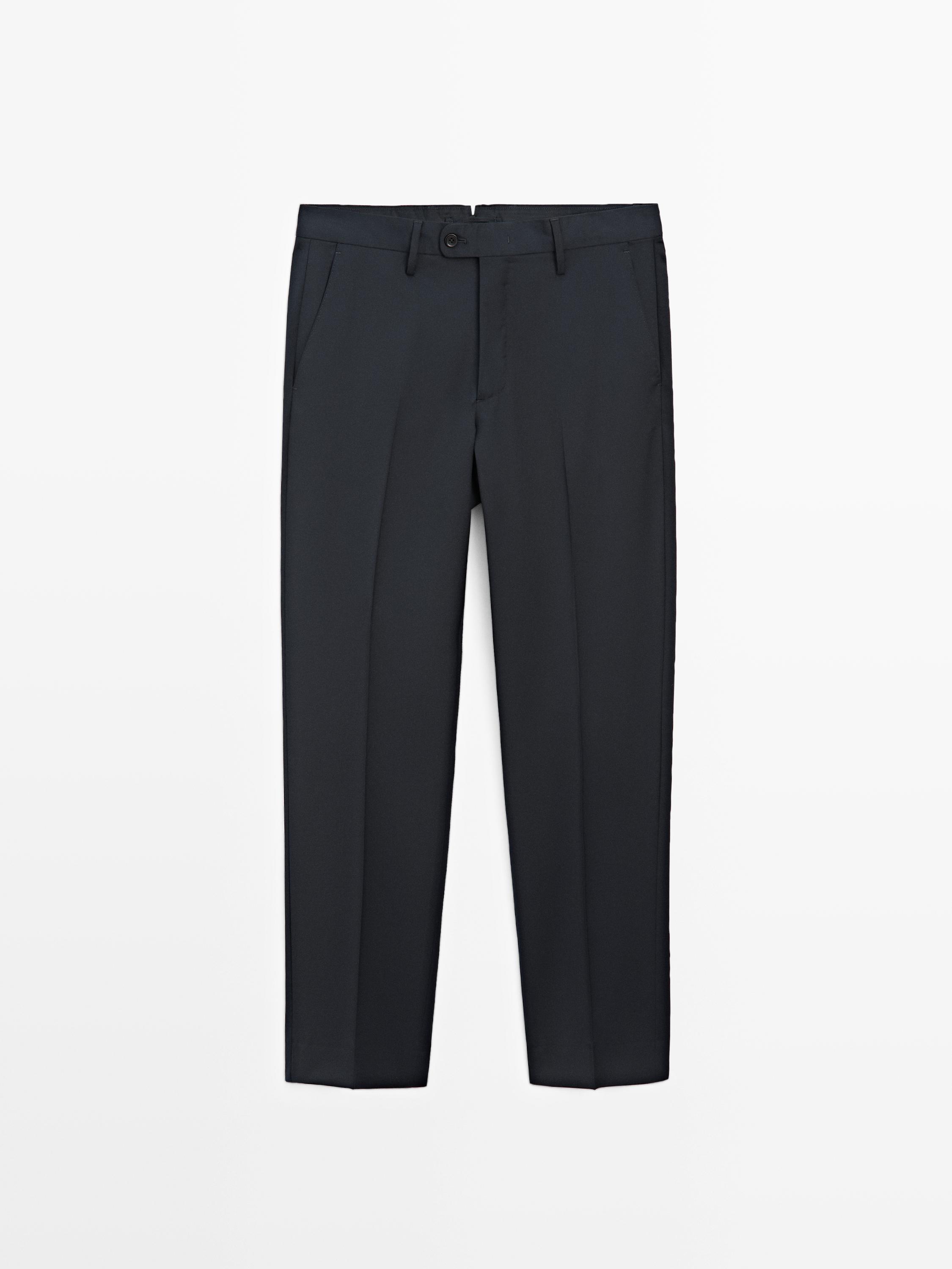Cold wool suit trousers